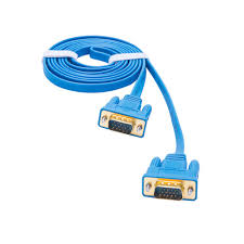 20ft Flat VGA Monitor Cable in Blue