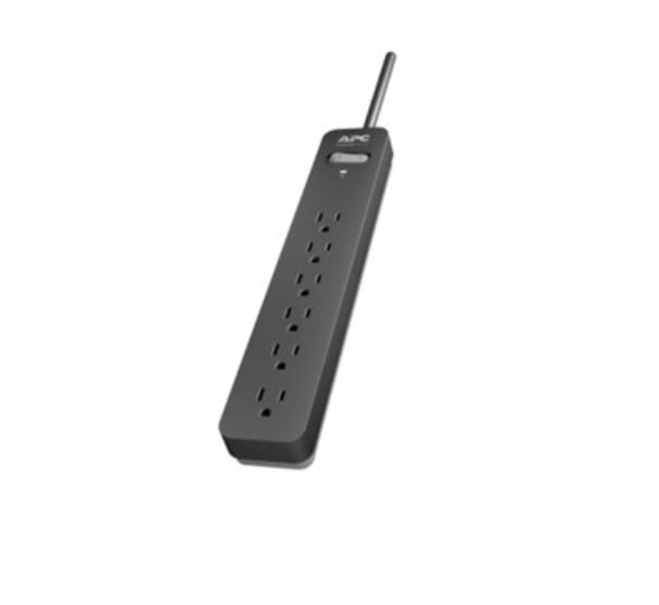 APC Power Strip Essential SurgeArrest 6 Outlets 3 Foot Cord 120V