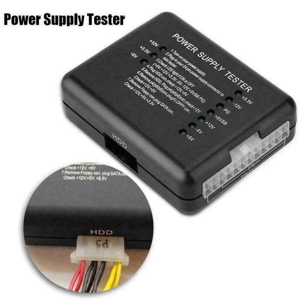 ATX Power Supply PSU Tester with 20/24 Pin SATA Molex