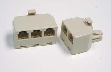 T Adapter 6P4C - 1M/3F