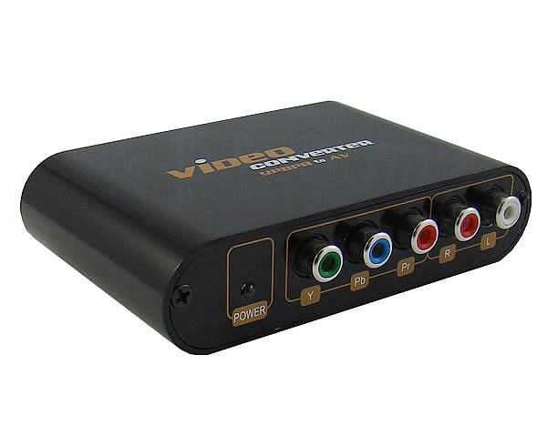 Component YpbPr to Composite AV S-video Converter