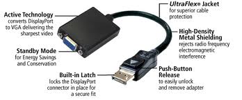 Displayport (M) to VGA (F) Adapter