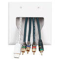Recessed Wall Plate White 2 Gang
