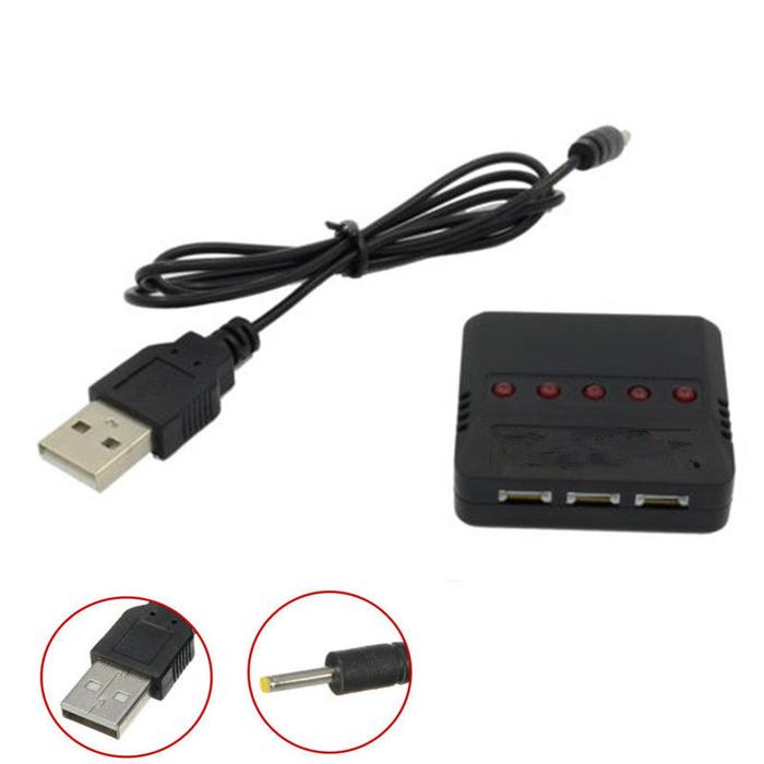 USB 5 in 1 Li Battery adapter charger for Drone Quadcopter SYMA