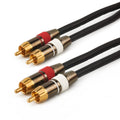 Dual RCA Audio Premium Stereo Cable 10ft