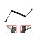 Coiled Camera Flash Light Syc Cable With Screw Lock