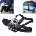 Mount Adjustable Dual Belt Chest Strap For Sports Cam, Gopro