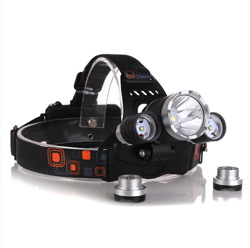 Professional High Capacity LED Headlight 8000 Lumens 3 Lamps