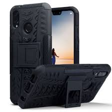 P20 Lite  Heavy Duty Hybrid Stand Case Cover For Huawei P20 Lite