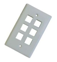 Keystone Six holes Wall Plate