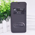 G6 Dual Slide Window Flip PU Leather Stand Case Cover For LG G6