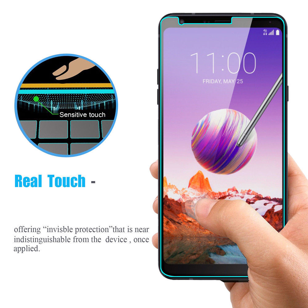 Tempered Glass Screen Protector for LG Q Stylo + Plus