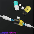 2 in 1 M/2F Lightning Audio Music Cable Adapter Charger