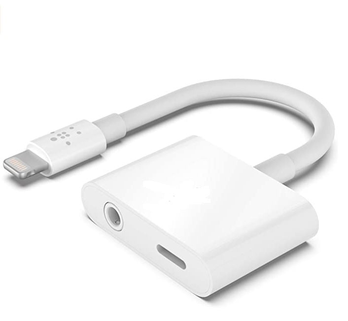 Lightning to Audio and Charging 2 in 1 Earphone Audio Adapter