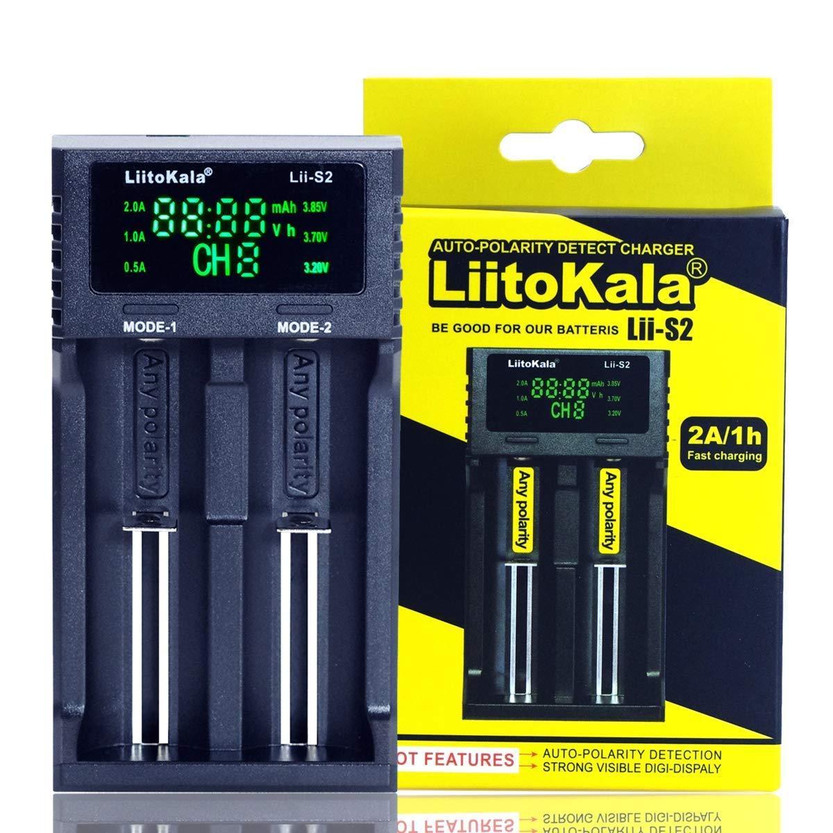 Smart LED Panel Double Battery Charger for NiMh Li-ion Li-Fe 3.7