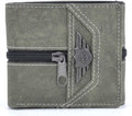 3 Fold Men's Wallet Retro Manmade Canvas Wallet Men Multi-Card W