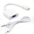 Micro HDMI (M) VGA(F) 3.5mm Stereo Audio (F) Converter Adapter