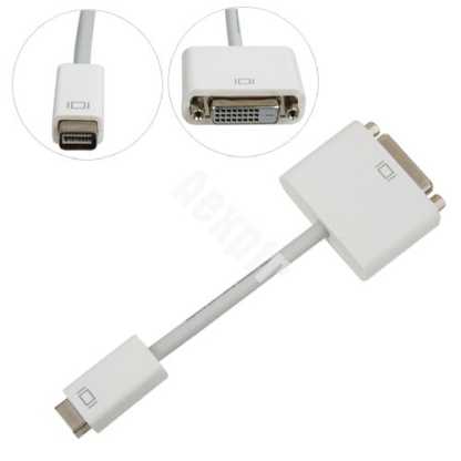 Mini DVI(M) to DVI (F) Adatper Cable