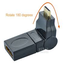 Mini HDMI (M) to HDMI (F) 180 degree Rotate Adapter