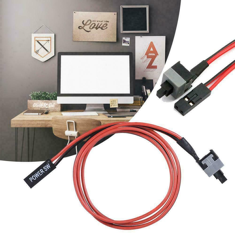 PC Case Motherboard ATX Power Switch Reset Cable On Off 20"