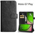 Wallet Leather Flip Stand Case for Motorola Moto G7 Play
