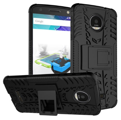 Moto Z Heavy duty armor hybrid stand case for Moto Z