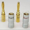 Nakamichi Speaker Banana Plugs Connector 24k Gold (Pair)