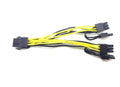 6-pin PCI-E 2 x PCI-E 8 (6+2) GPU Graphic Power Splitter Adapter