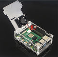 Open Concept Transparent Acrylic Case W/ Fan for Raspberry Pi 4