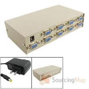 SVGA 1x8 Splitter 1 In 8 Out (With amplifier) 1600x1280