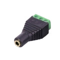 Stereo Female Jack Balun Terminal Panel Mount Adapter Connector