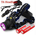 Professional LED Headlight 2000 Lumens Lamp T6 3 Mode Waterproof