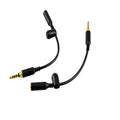 Heavy Duty TRRS (3 Prone) Extension Cable M/F 15cm Deep Plug