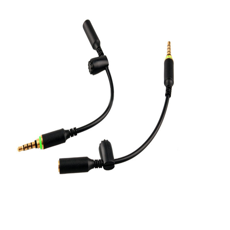 Heavy Duty TRRS (3 Prone) Extension Cable M/F 15cm Deep Plug