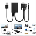 VGA + 3.5mm Stereo Audio to HDMI Converter Adapter Lead Cable