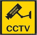 Waterproof Surveillance Camera Warning Sign 100mmx100mm
