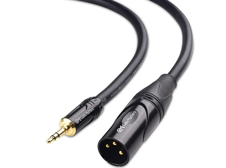 Premium XLR M To 3.5mm 1/8" M Stereo Microphone Cable Monster 30
