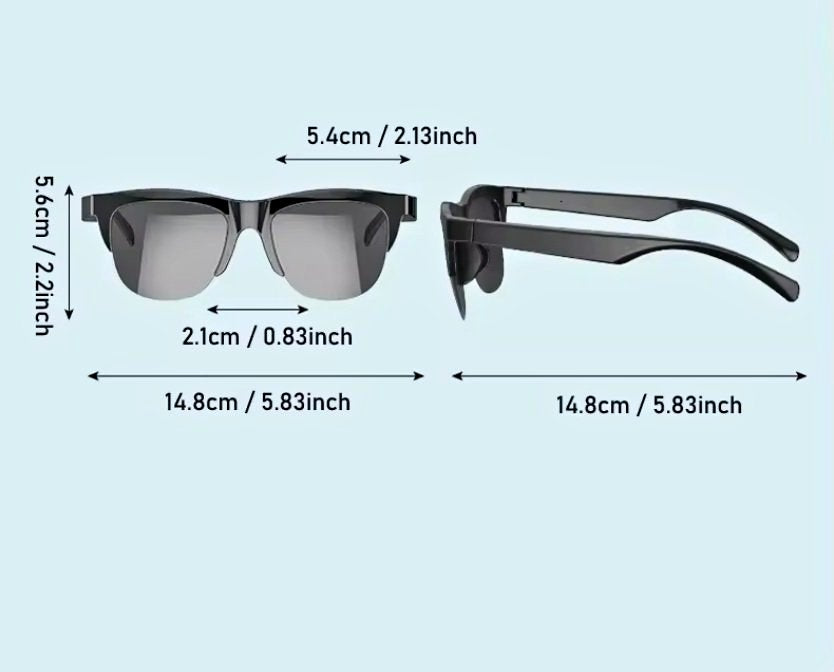 New Stylish Bluetooth Earphone Sunglasses Headphone with Touch Control