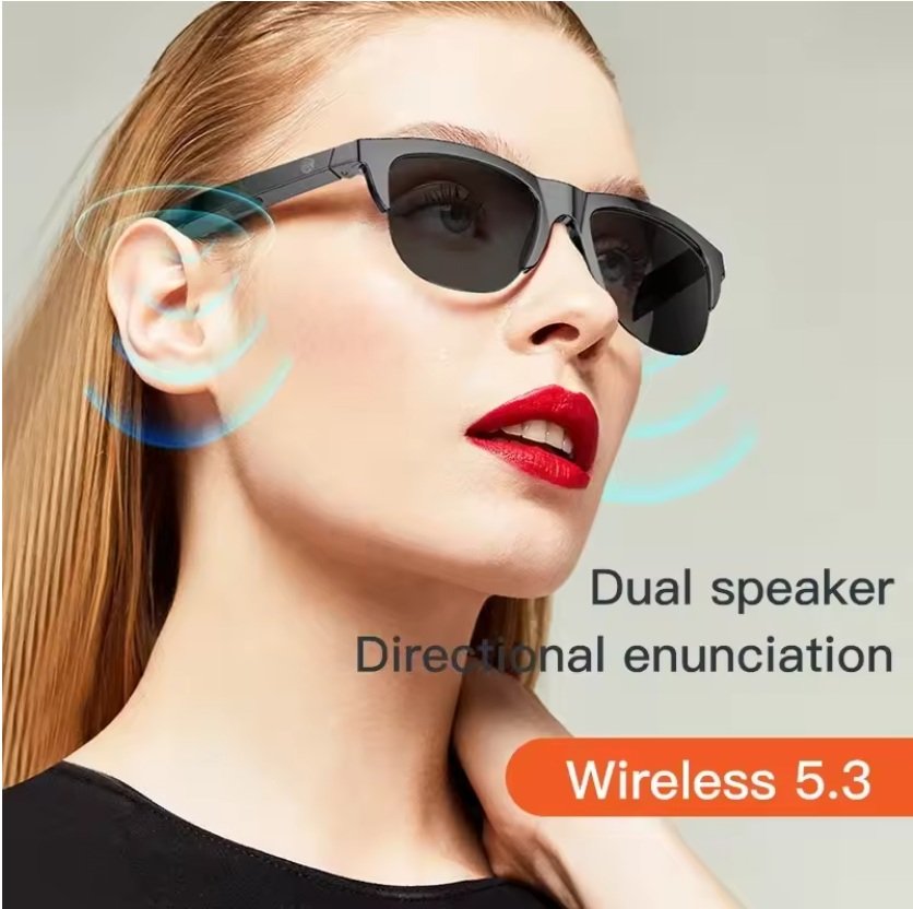New Stylish Bluetooth Earphone Sunglasses Headphone with Touch Control