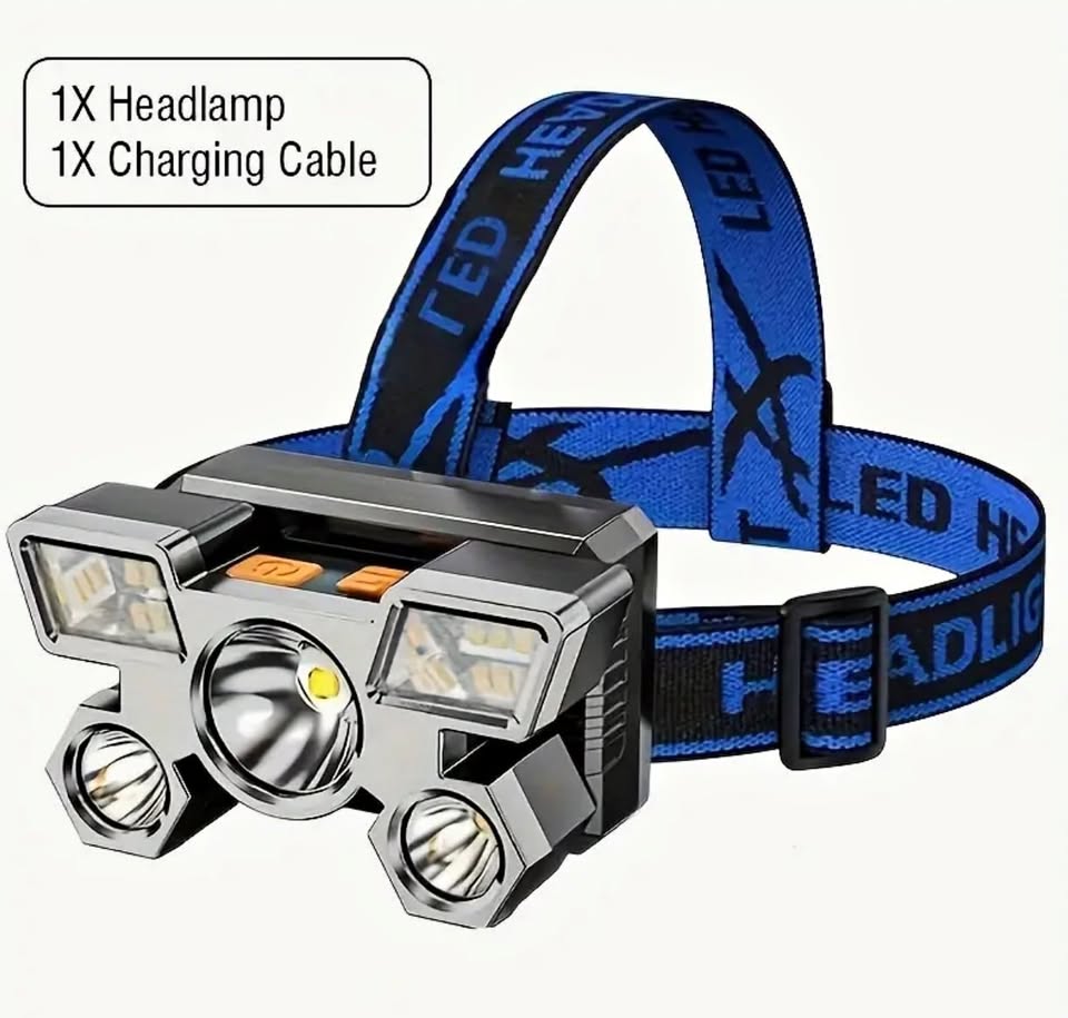 Rechargeable Around Head LED Headlamp Headlight