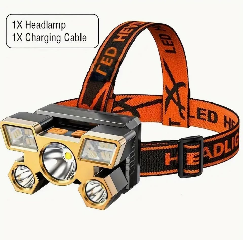 Rechargeable Around Head LED Headlamp Headlight