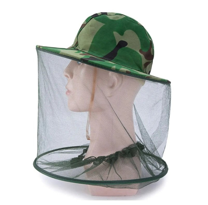Mesh Net Face Protector Cap For Preventing Insect Bee Mosquito Resistance Sun Fish Hat
