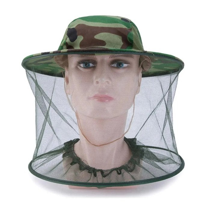 Mesh Net Face Protector Cap For Preventing Insect Bee Mosquito Resistance Sun Fish Hat
