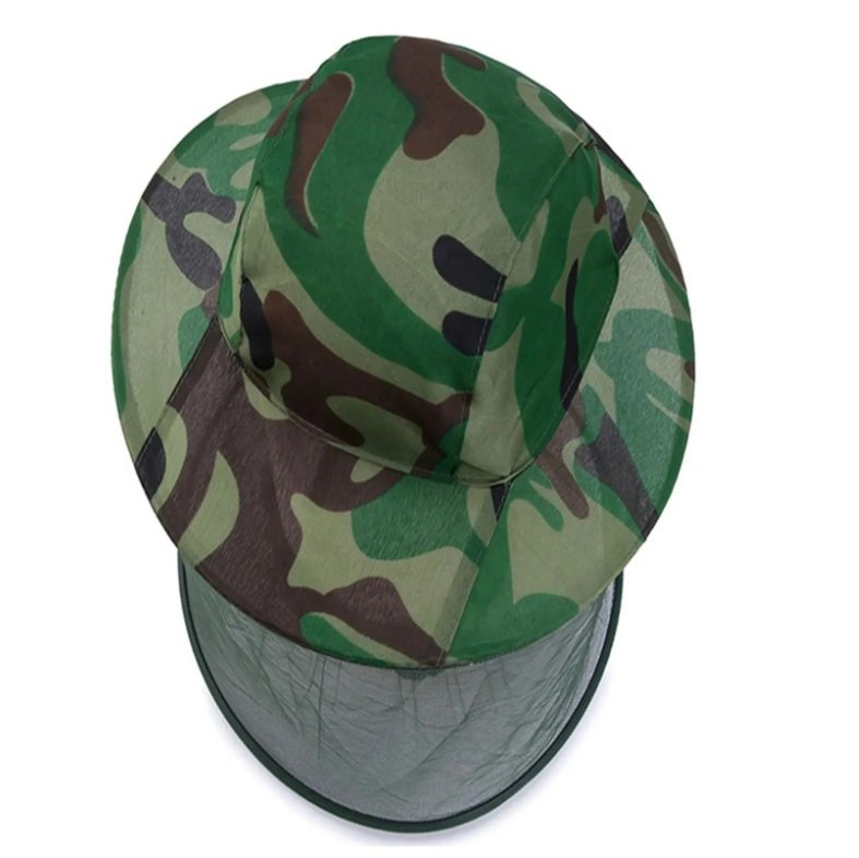 Mesh Net Face Protector Cap For Preventing Insect Bee Mosquito Resistance Sun Fish Hat