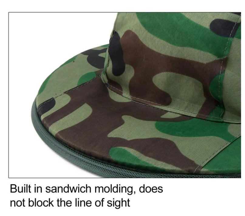 Mesh Net Face Protector Cap For Preventing Insect Bee Mosquito Resistance Sun Fish Hat