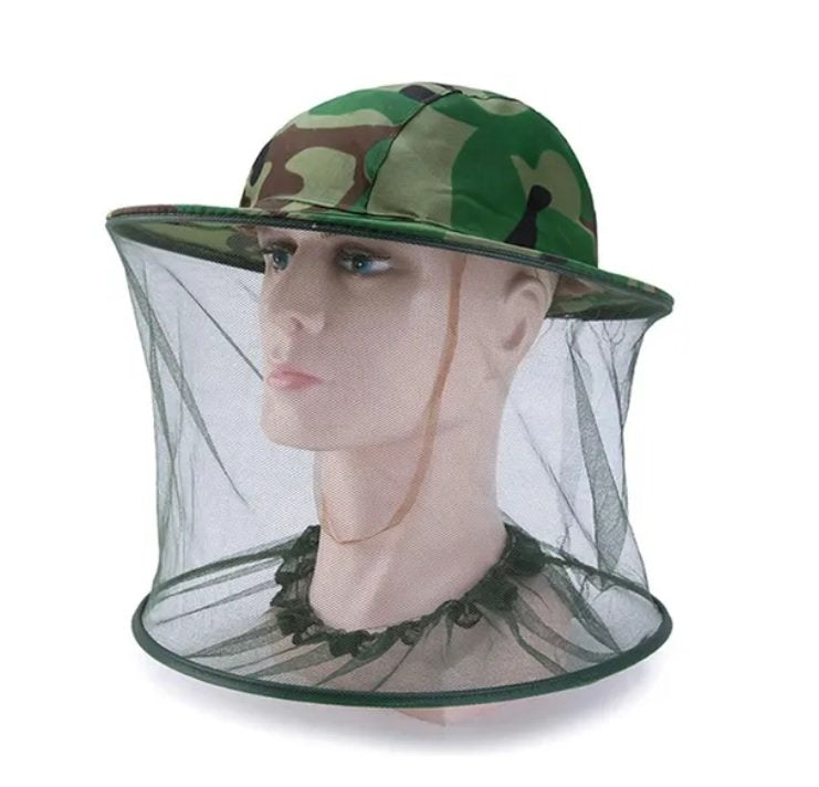 Mesh Net Face Protector Cap For Preventing Insect Bee Mosquito Resistance Sun Fish Hat