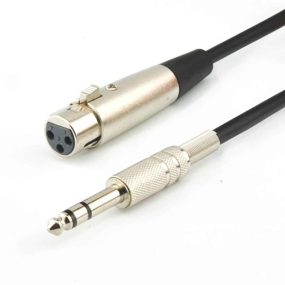 New Premium XLR (Female) to Mono 1/4
