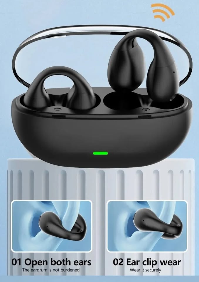 New PS10 TWS Bone Conduction Bluetooth 5.3 Wireless Headphones WaterProof With Powerbank