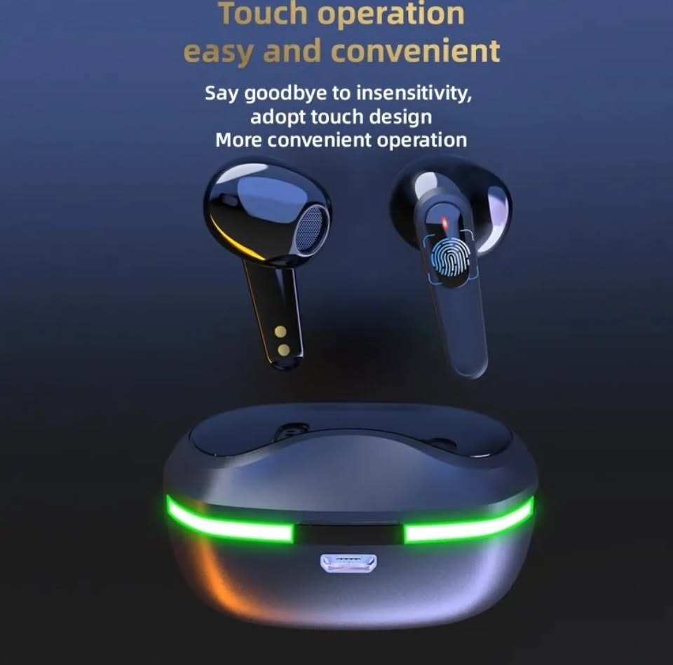 New Pro60 TWS Bluetooth Headset with Mic Earbuds Noise Cancelling Stereo Bluetooth Earphones
