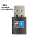 New 2 in 1 150Mbps USB WiFi + Bluetooth 4.2 Adapter - Dual-Band Wireless Network Dongle